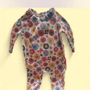 Mud Pie Colorful Patterned Kids Footie